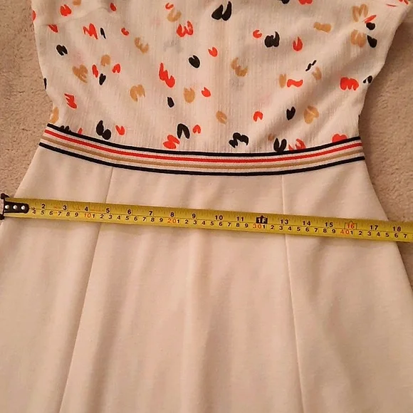 Vintage 1970's Bleeker Street Sleeveless Dress Set Size M Button Up Shirt - Picture 9 of 10